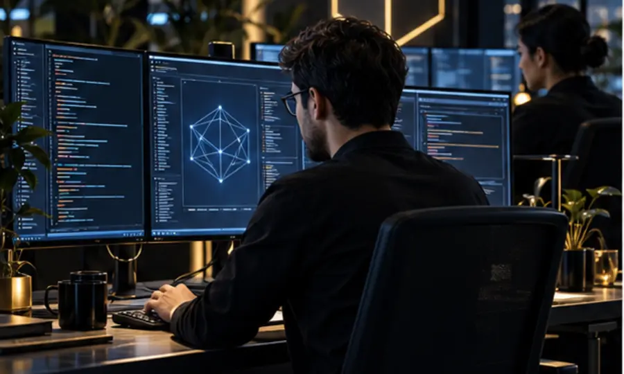 Engineers building a production technology platform