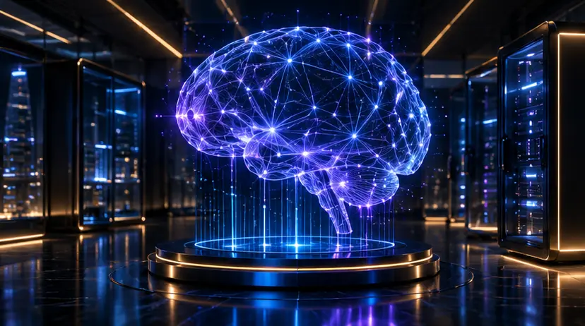 Violet digital brain in an intelligence laboratory