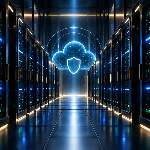 Secure cloud infrastructure inside an illuminated data center