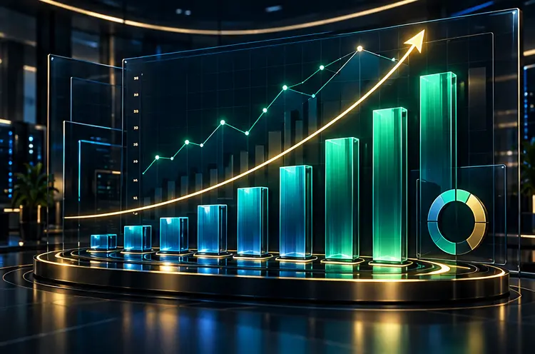 Revenue performance growth visualization