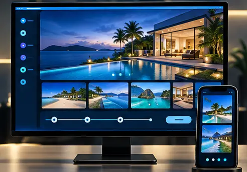 Luxury vacation discovery and booking workstation