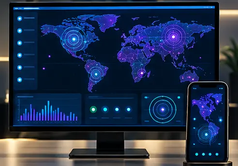 Global social intelligence radar on a desktop workstation