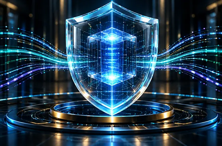 Encrypted data core protected by a luminous shield
